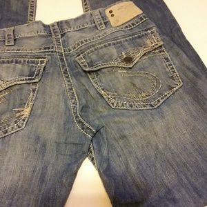 Mens Silver Jeans 33/34